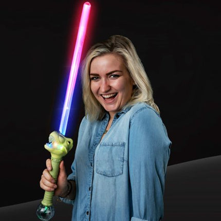 LED Light Up 30" T-Rex Magic Ball Sword