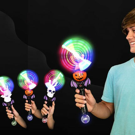 Led Light Up Flashing Halloween Windmill Assortment