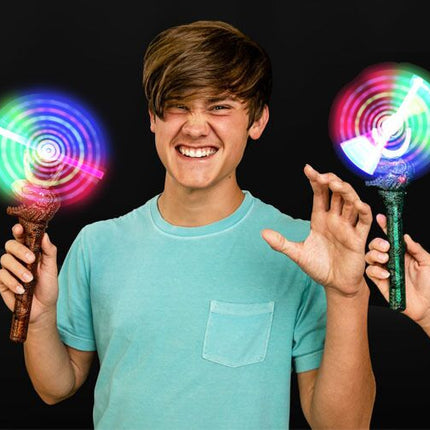 LED Light Up Dinosaur Windmill Wand