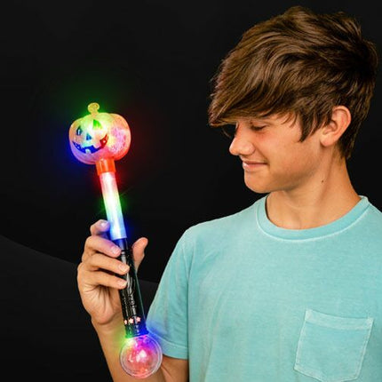 Led Light Up 16 Inch Pumpkin Wand