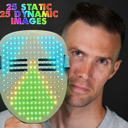 Light Up Face Mask Animated Led Display
