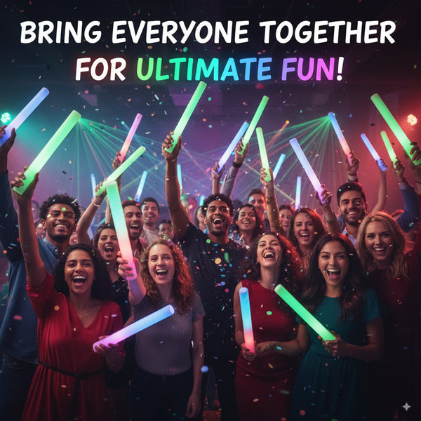 LED Light Up 16 Inch Multicolor Foam Stick Baton