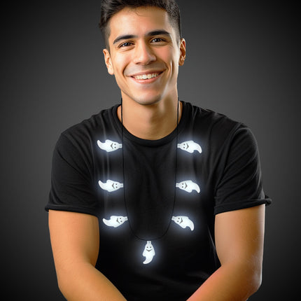 LED Light Up Ghost Necklace
