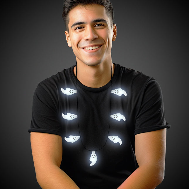 LED Light Up Ghost Necklace