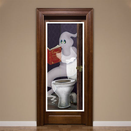 30" x 72" Ghost Restroom Door Cover