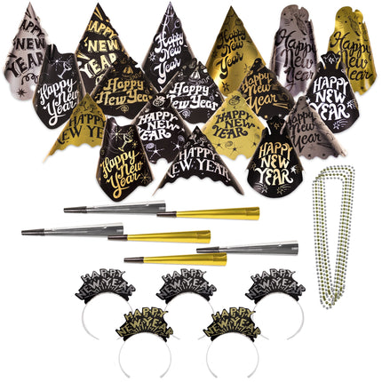 Glimmer & Shimmer New Year Party Kit For 100 Guests