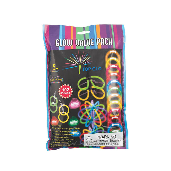 Bulk 102 Pc. Glow Accessories Value Pack 