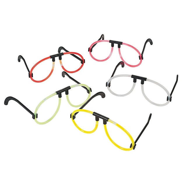 Glow Eye Glasses - Assorted Pack of 12 Eyeglasses