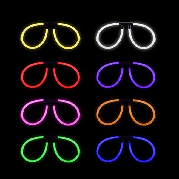 Aviator Style Glow Eyeglasses - 8 Color Mix