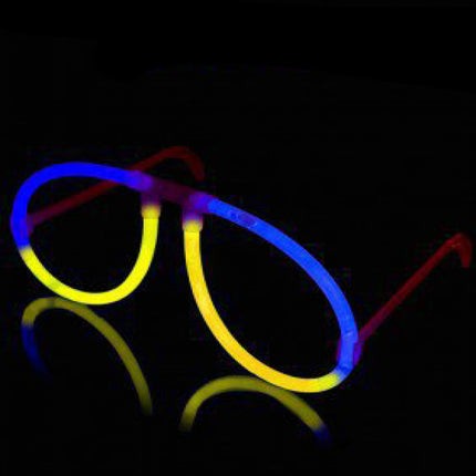 Glow Blue & Yellow Bi-Color Aviator Style Eyeglasses