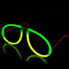 Glow Yellow & Green Bi-Color Aviator Style Eyeglasses