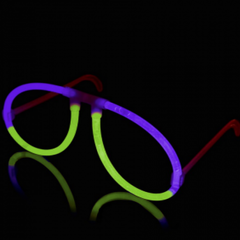 Glow Purple & Green Bi-Color Aviator Style Eyeglasses