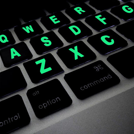 Glow in the Dark Alphanumeric Stickers 
