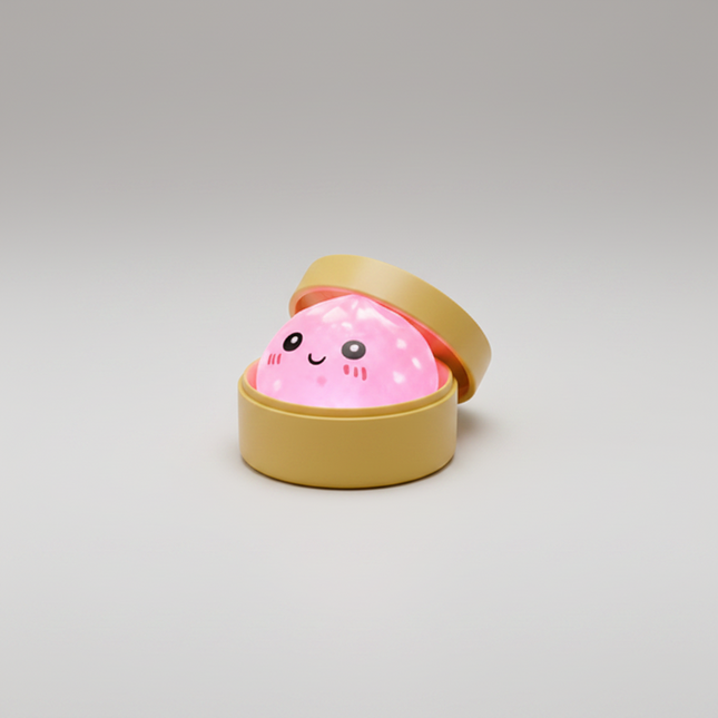 2.5" Glow in the Dark Dumpling Squishy - Pack of 4