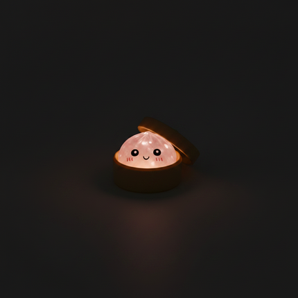 2.5" Glow in the Dark Dumpling Squishy - Pack of 4