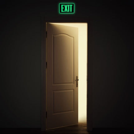 Glow In the Dark Exit Sign