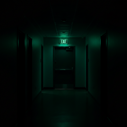 Glow In the Dark Exit Sign