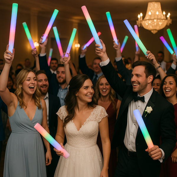 LED Light Up 16 Inch Multicolor Foam Stick Baton