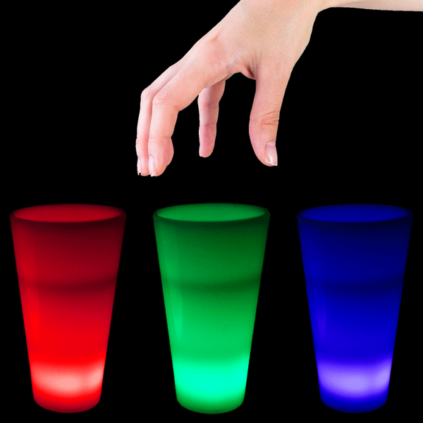 Glow In The Dark LED Light Up 2 Oz Shot Glasses - 6 Assorted Per Pack