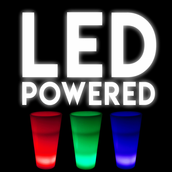 Glow In The Dark LED Light Up 2 Oz Shot Glasses - 6 Assorted Per Pack