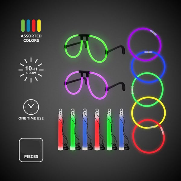 Glow Party Accessories - 40 Assorted Per Pack