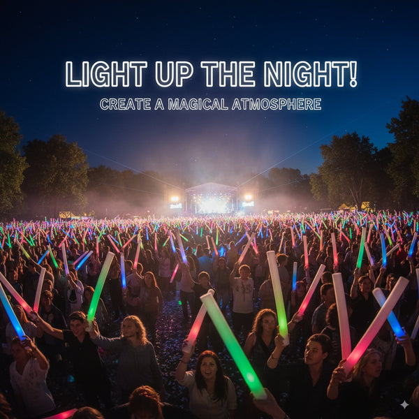 LED Light Up 16 Inch Multicolor Foam Stick Baton