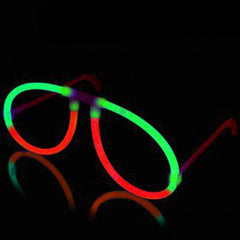 Glow Red & Green Bi-Color Aviator Style Eyeglasses