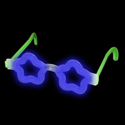 Blue Glow Star Shaped Eye Glasses