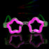 Pink Glow Star Shaped Eye Glasses