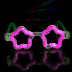 Pink Glow Star Shaped Eye Glasses