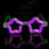 Purple Glow Star Shaped Eye Glasses