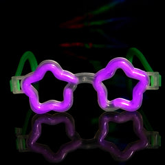 Purple Glow Star Shaped Eye Glasses