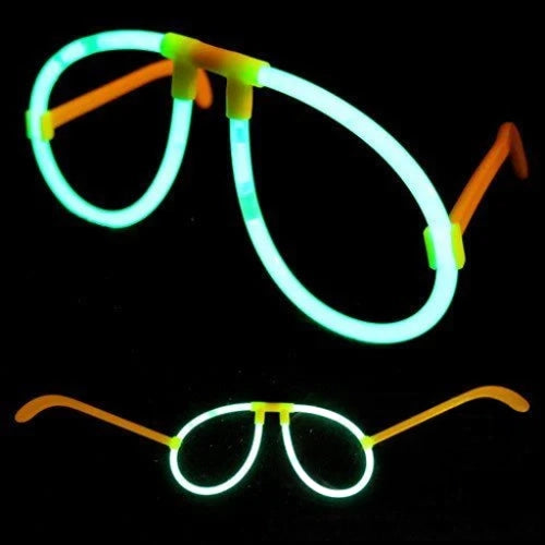 Glowing Eye Glasses - Pack of 50 Glow Stick Eyeglasses