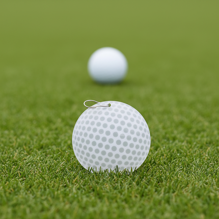 Golf Ball Plastic 2 1/2" Medallion