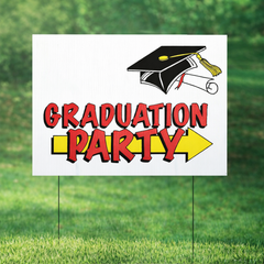 Graduation Party Yard Sign