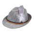 23 1/2" circ. Gray German Alpine Felt Hat with Feather