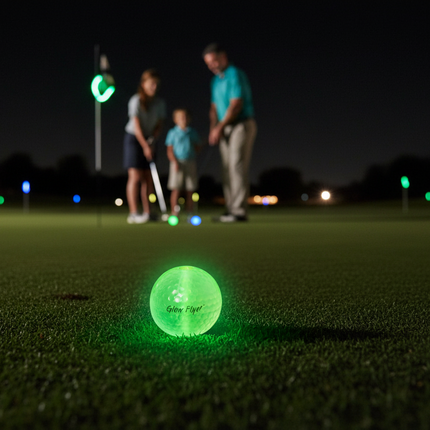 Green Glow Flyer Golf Ball