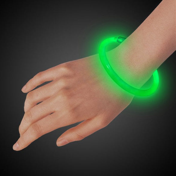 8 Inch Premium Green Glow Stick Bracelets