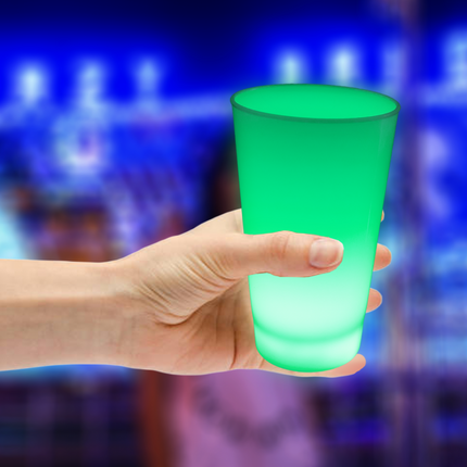 Green Glow In The Dark LED Light Up 12 Oz Cup