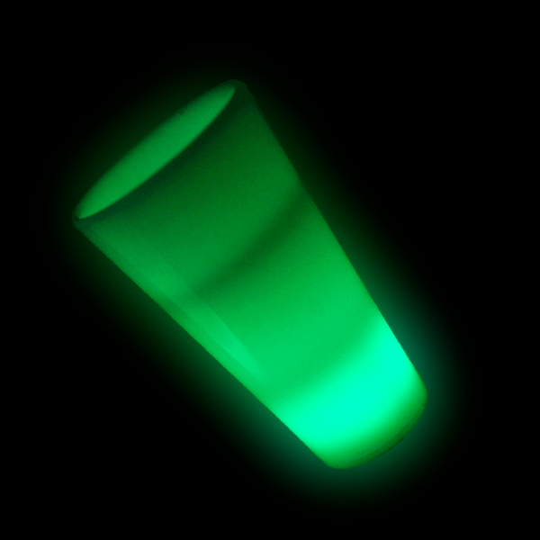 Green Glow In The Dark LED Light Up 2 Oz Shot Glasses