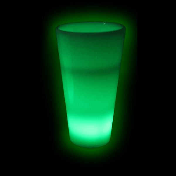 Green Glow In The Dark LED Light Up 2 Oz Shot Glasses