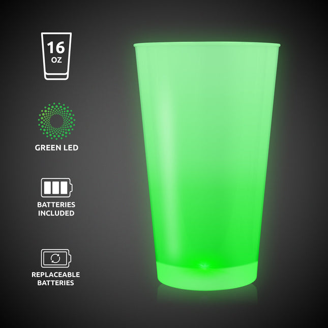 Green LED 16 oz. Cup
