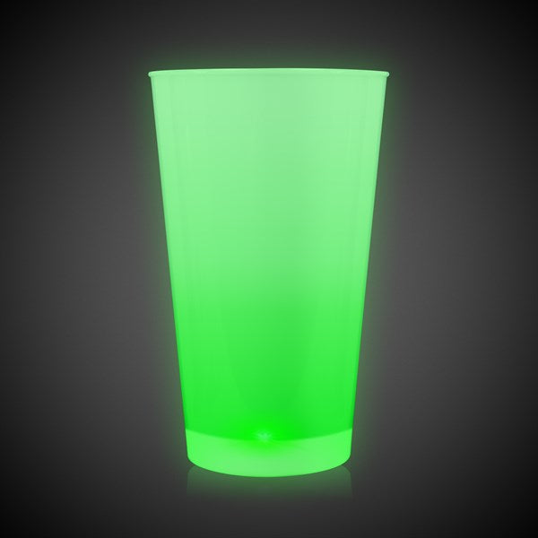 Green LED Light Up 16 Oz Pint Glass