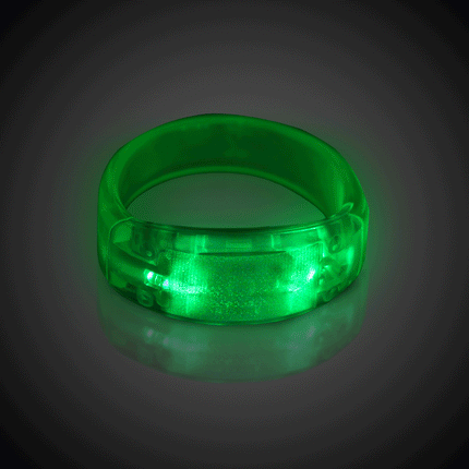 Green LED Bangle Bracelet