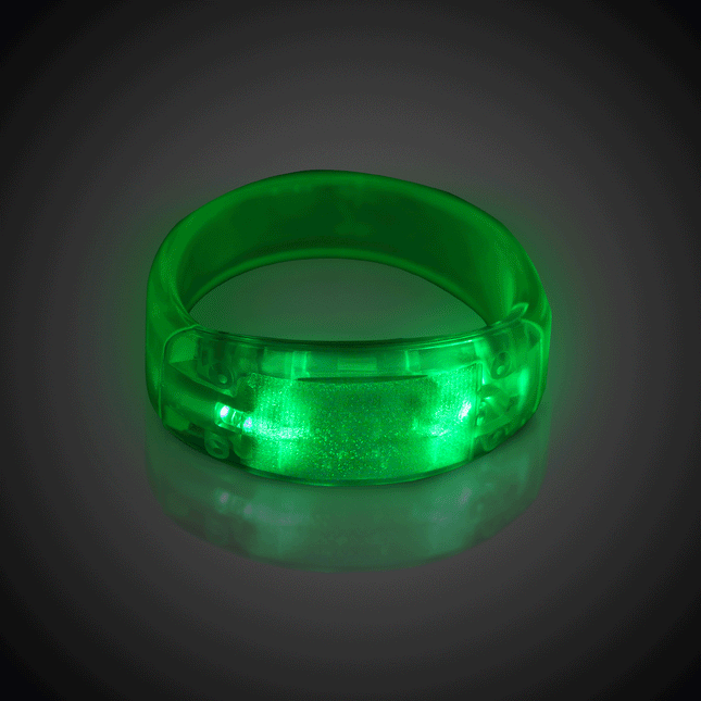 Green LED Bangle Bracelet