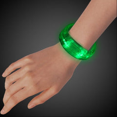 Green LED Bangle Bracelet - 12 Per Pack