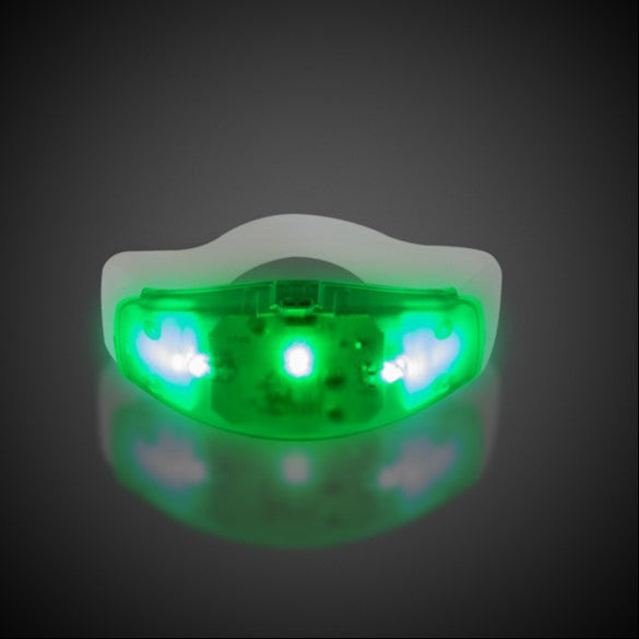 LED Green Stretchy Bangle Bracelet