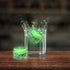 Green Liquid-Activated LED Ice Cubes - 12 Per Pack