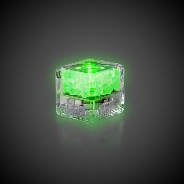 Green Liquid-Activated LED Ice Cubes - 12 Per Pack