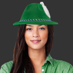 Oktoberfest Green German Alpine Hat